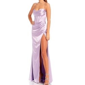 Gianni Bini Strapless Lavender Dress